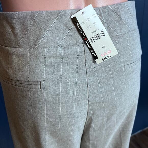 New York & Co. New With Tags Citi Stretch 7th Avenue Pants Neutral Minimalist 18 - Picture 5 of 5